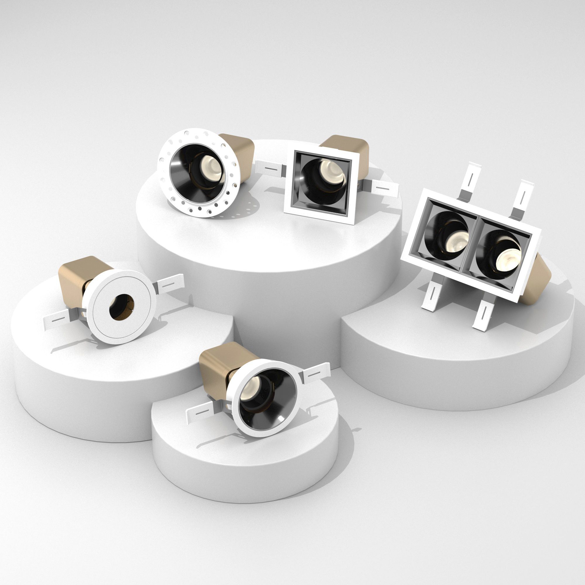 智能调光调色射灯